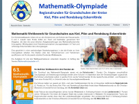matheolympiade-kiel.de Webseite Vorschau