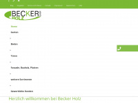 becker-holz.com Webseite Vorschau