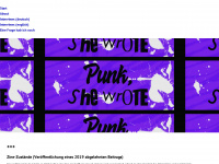 punkshewrote.com Webseite Vorschau
