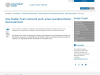 buddy-projekt.univie.ac.at Webseite Vorschau