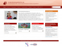 kinderblutkrankheiten.de Webseite Vorschau