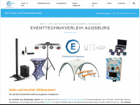 eventtechnik-augsburg.de Webseite Vorschau