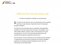 working-in.de Webseite Vorschau