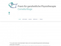 physiotherapie-kluge.de Webseite Vorschau