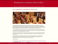 kammerphilharmonie-rhein-erft.de Webseite Vorschau