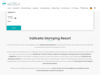 vallicellaglampingresort.com Webseite Vorschau