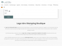 lagoidroglampingboutique.com Webseite Vorschau
