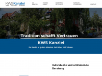 kws-kanzlei.de Webseite Vorschau