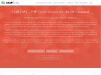 craft-content-management.de Webseite Vorschau