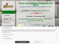 peru-reise.info Webseite Vorschau