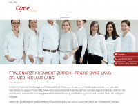 gynelang.ch Webseite Vorschau