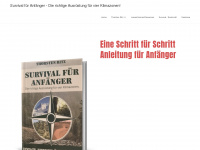 survival-fuer-anfaenger.de Webseite Vorschau