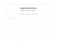 organicleadership.se Webseite Vorschau