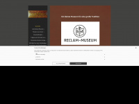 reclam-museum.de Webseite Vorschau