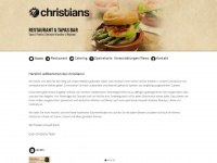 christians-restaurant.com Webseite Vorschau