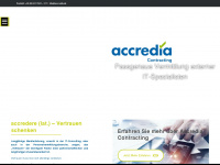 accredia.de Webseite Vorschau