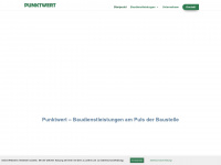 punktwert-baudienstleistungen.ch Webseite Vorschau
