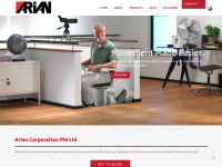 arian.com.sg Webseite Vorschau