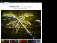 kinetic-lights.com Webseite Vorschau