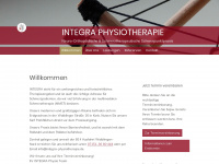 integra-physiotherapie.de Webseite Vorschau