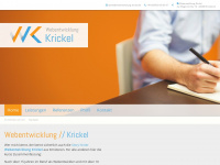 webentwicklung-krickel.de Webseite Vorschau