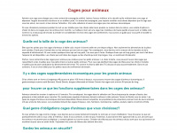 cages-animaux.fr Webseite Vorschau