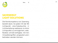 savenergy-light.ch Webseite Vorschau