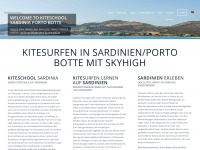 kitesurfen-sardinien.at Webseite Vorschau