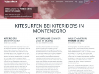 kitesurfen-montenegro.at Webseite Vorschau