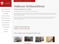 hallenser-schluesseldienst.de Webseite Vorschau