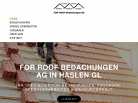 forroof-ag.ch Webseite Vorschau