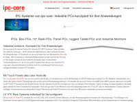 ipc-core.de Webseite Vorschau
