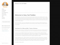 greyowlpaddles.com Webseite Vorschau