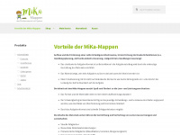 mika-mappen.at Webseite Vorschau