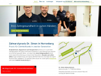 simon-zahnarzt.com Webseite Vorschau