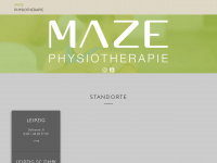 maze-physio.de Webseite Vorschau