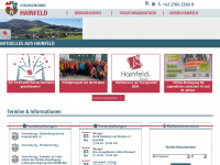 hainfeld.gv.at Webseite Vorschau