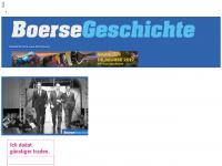 boersegeschichte.at Webseite Vorschau