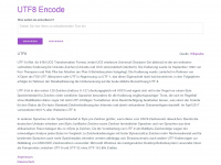 utf8-encode.de Webseite Vorschau