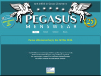 pegasus-menswear.de Webseite Vorschau