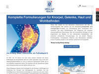 swiss-alp-health.ch Webseite Vorschau