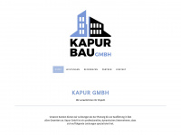 kapur-bau.com Webseite Vorschau