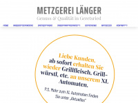 metzgerei-laenger.de Webseite Vorschau