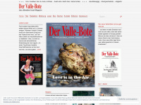vallebote.de Webseite Vorschau