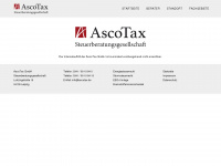 ascotax.de Webseite Vorschau