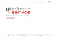 glasfaserservice.at Webseite Vorschau