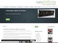nanofaktur.net Webseite Vorschau