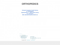 orthopaedics-frankfurt.com Webseite Vorschau