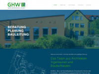 ghw-bauplanung.de Webseite Vorschau