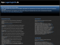 app-lagerlogistik.de Webseite Vorschau